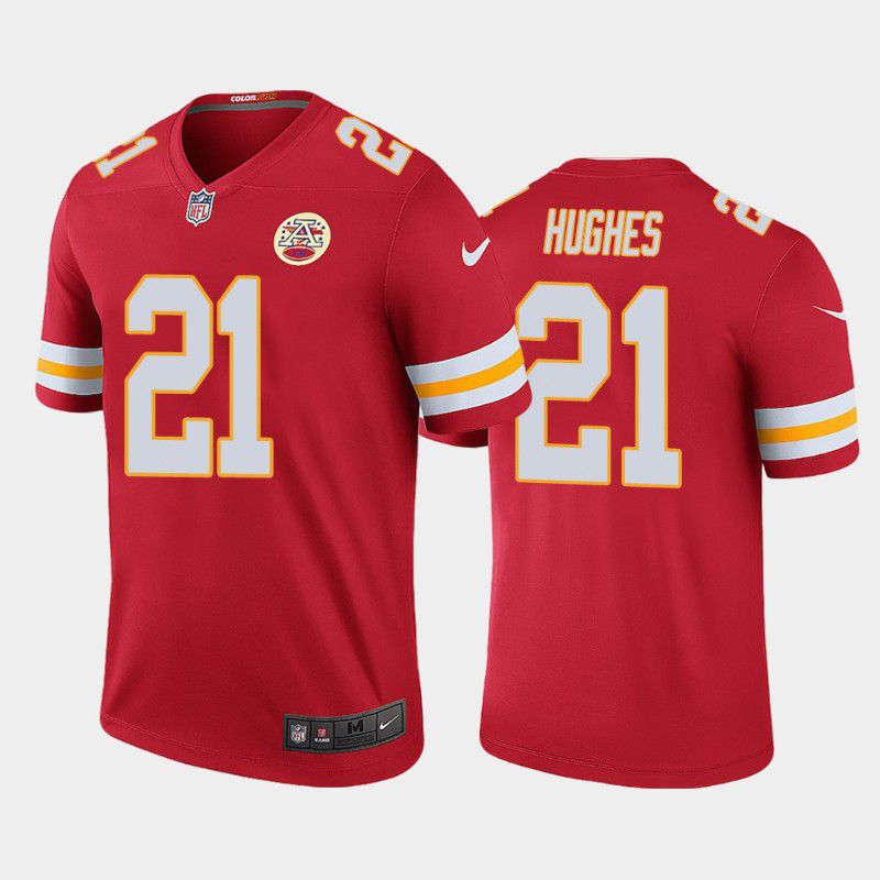 Men Kansas City Chiefs 21 Mike Hughes Nike Red Limited NFL Jersey